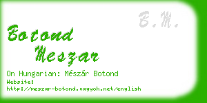 botond meszar business card